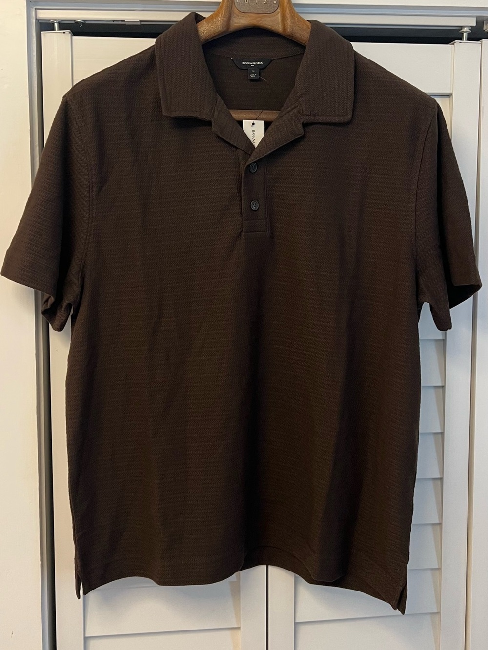 Banana Republic Men’s Short Sleeve Polo - Chocolate Brown